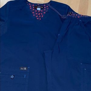 Navy Koi Basics scrubs